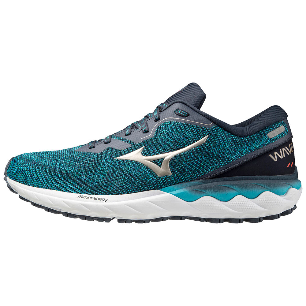 Mizuno Wave Skyrise 2 Férfi Futócipő Türkiz/Platina CHR872540